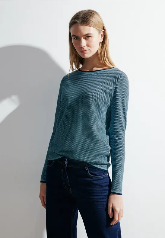 Pull Sans Manches Femme Cecil - Col En V, Matière Fine En Mélange Coton - Décontracté Et Confortable