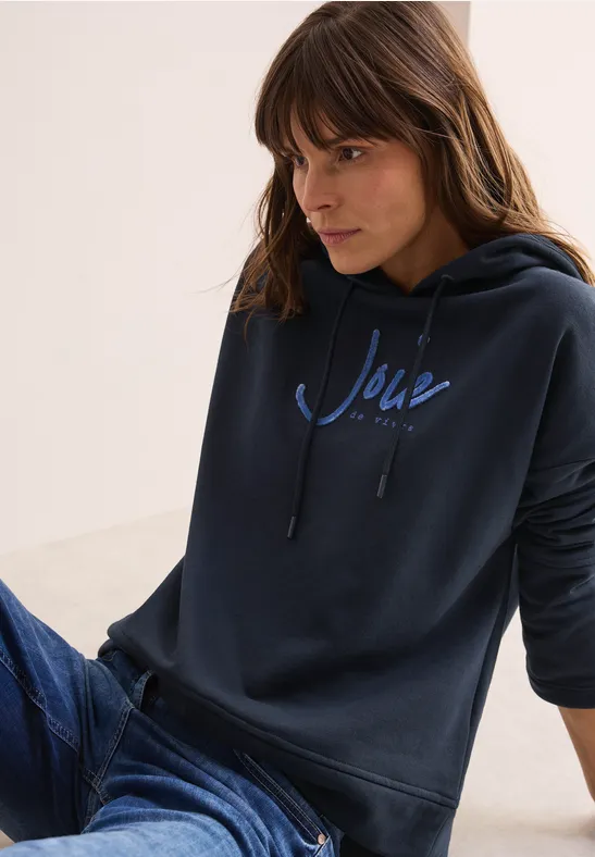 Sweatshirt met kunstwerk universal blue
