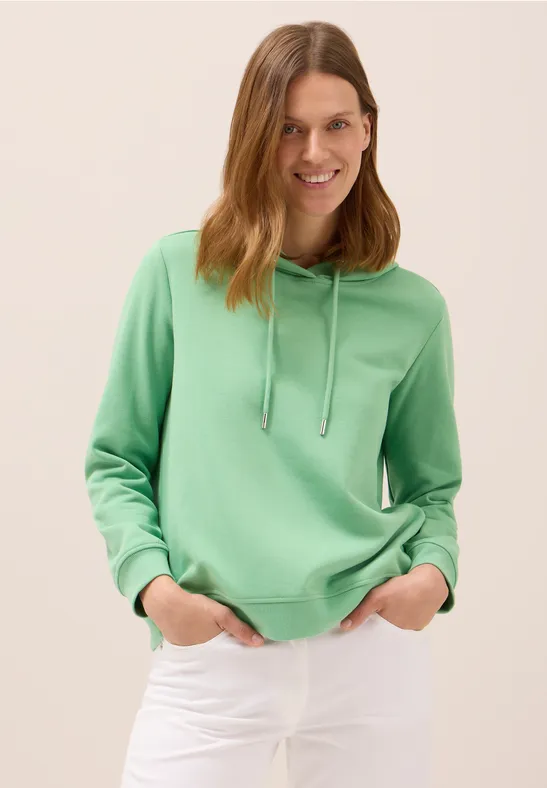 Sweater met capuchon fennel green