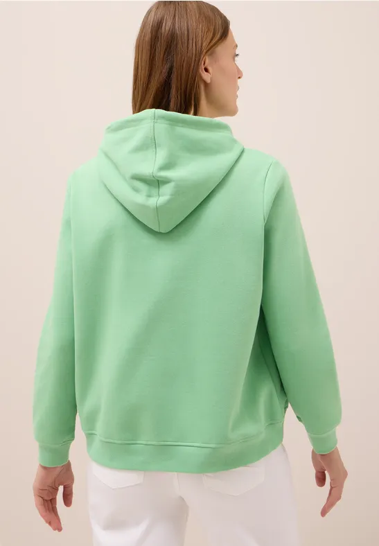 Sweater met capuchon fennel green