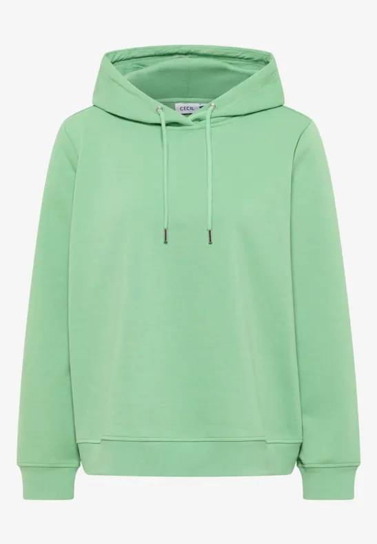 Sweater met capuchon fennel green