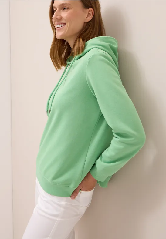 Sweater met capuchon fennel green