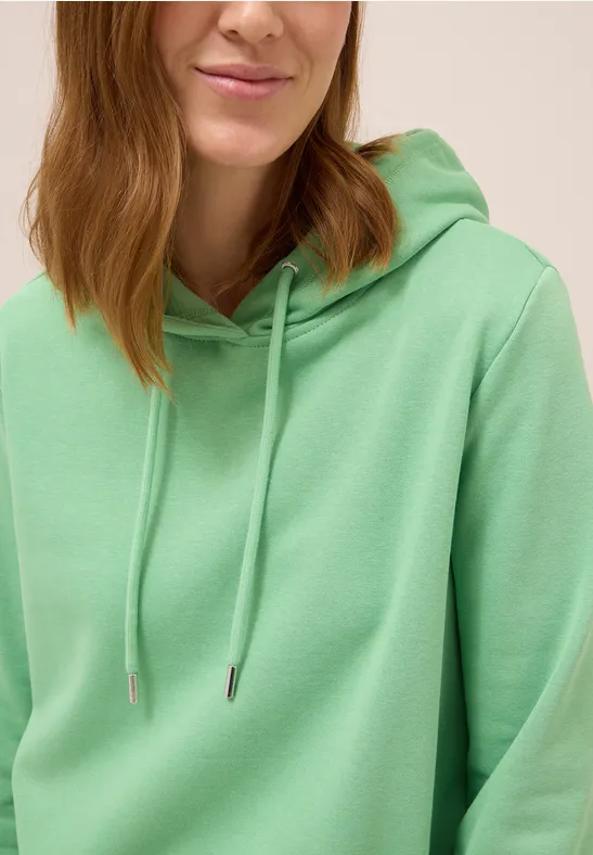 Sweater met capuchon fennel green