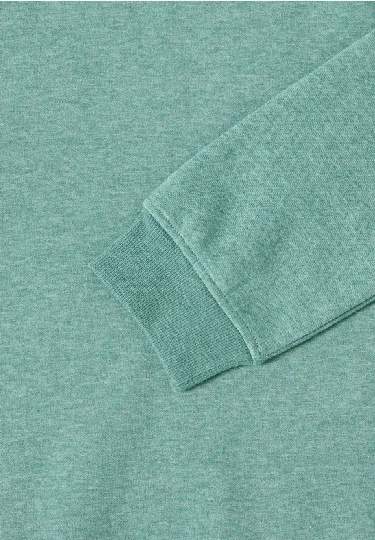 Sweat-shirt avec capuche jewel green melange