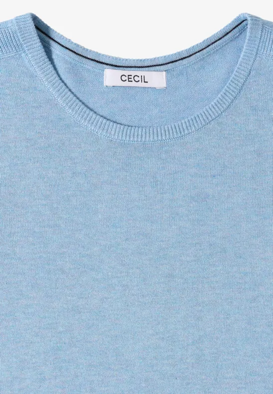 Basic Pullover whisper blue melange