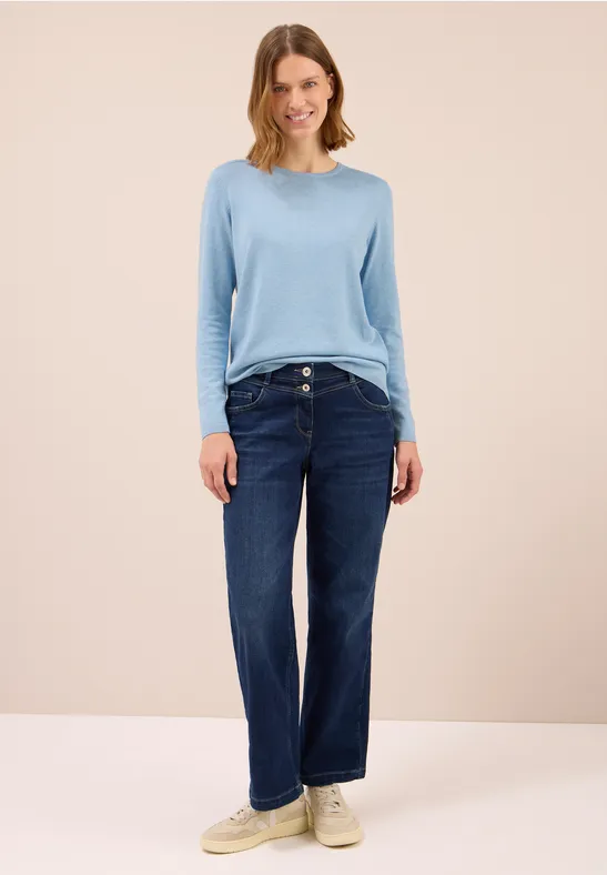 Basic Pullover whisper blue melange