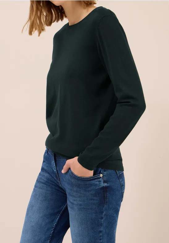 Basic Pullover ink green