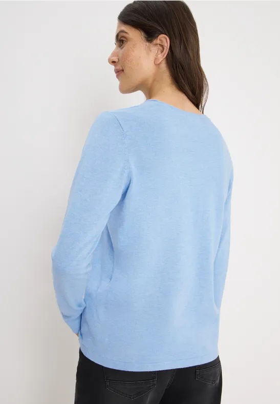 Basic Pullover whisper blue melange
