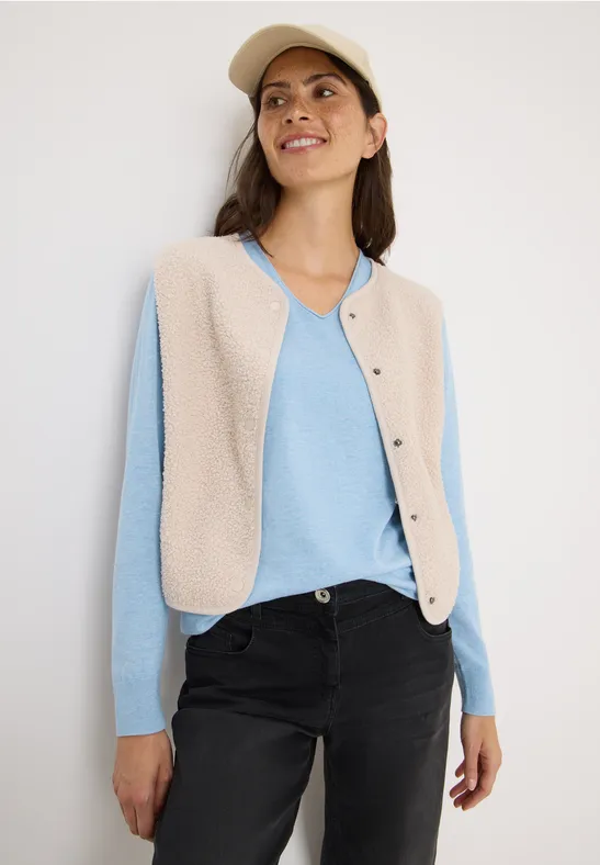 Basic Pullover whisper blue melange