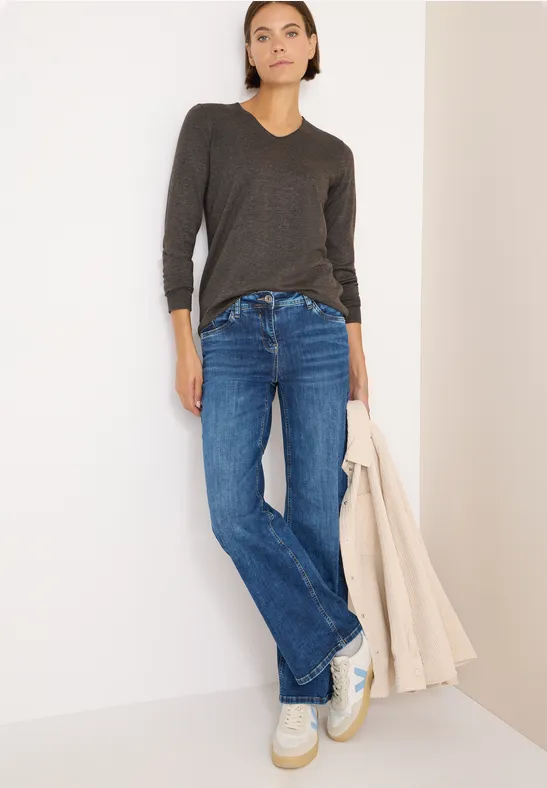 Basic Pullover mushroom taupe melange