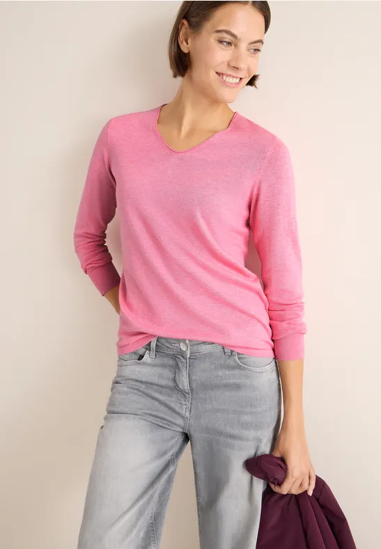 Pull basique dark blossom melange