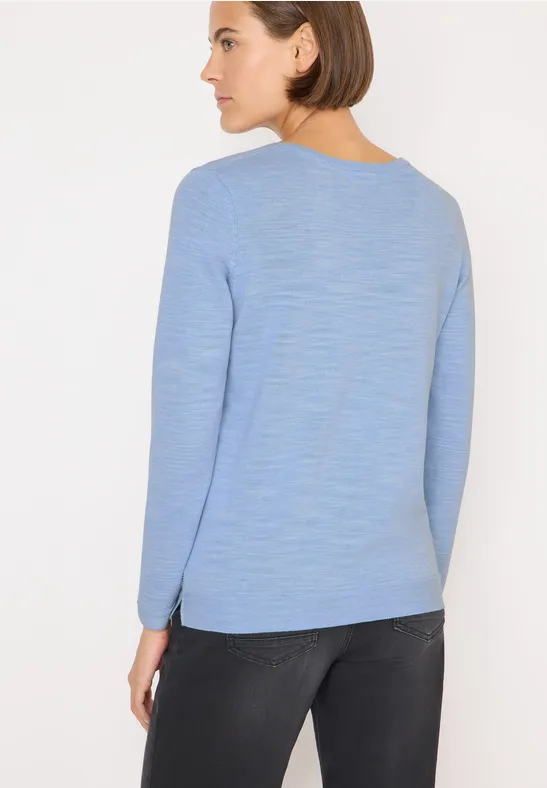 Strukturpullover mountain heather melange