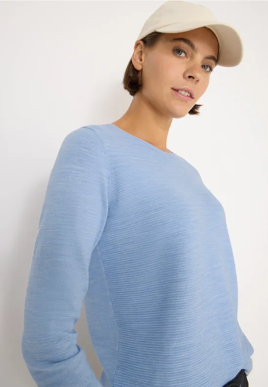 Strukturpullover mountain heather melange