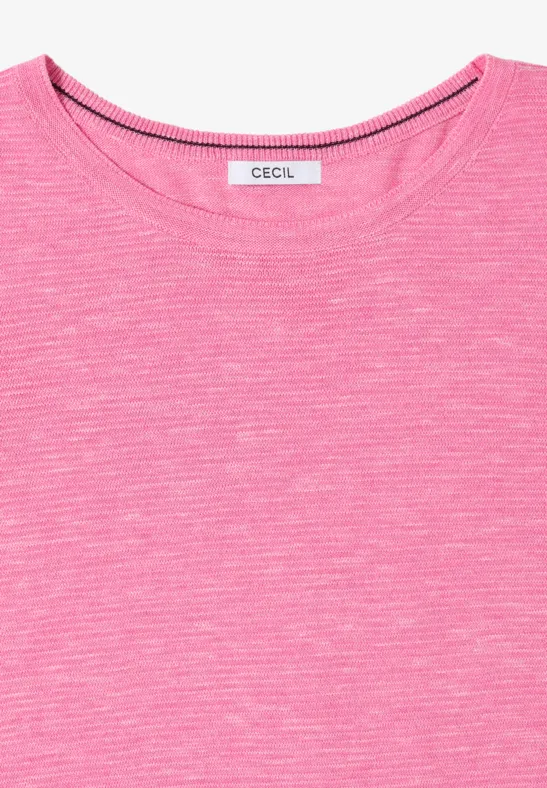 Strukturpullover heather dark blossom melange