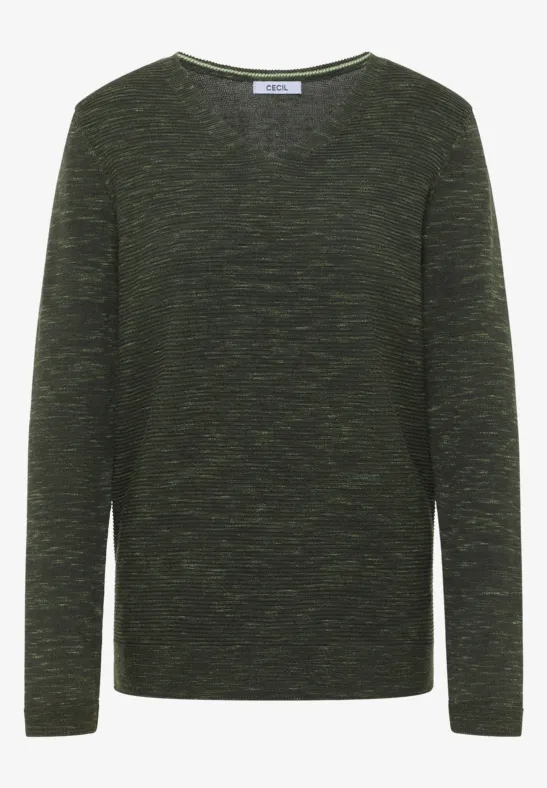 Sweter z dekoltem w szpic null