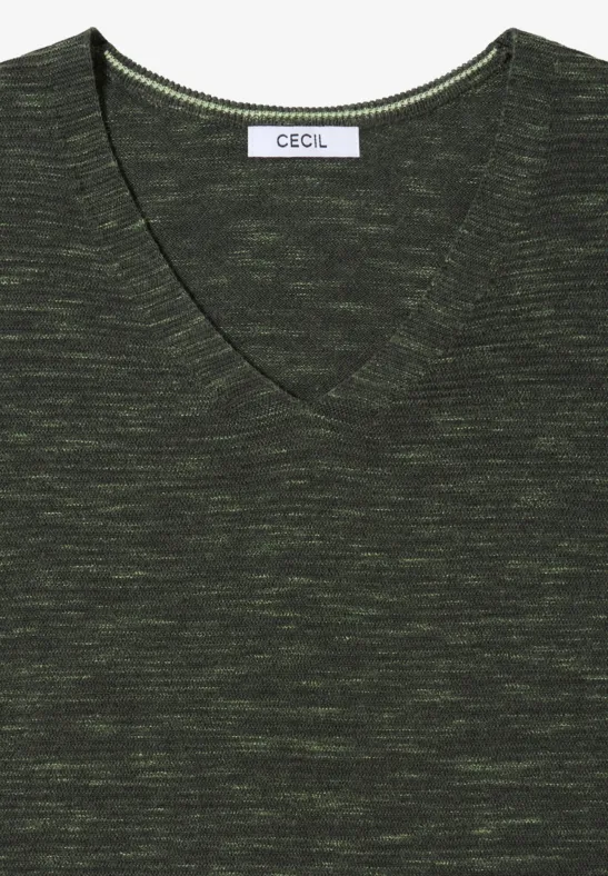 Sweter z dekoltem w szpic null