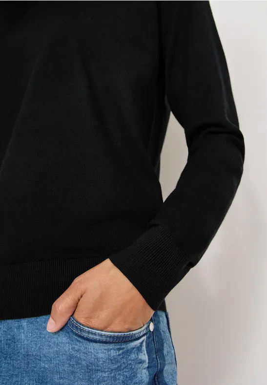 Kuscheliger Pullover Black