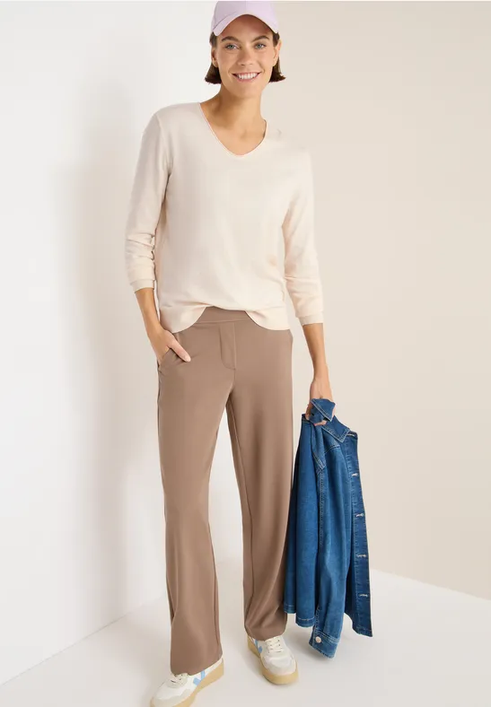 Kuscheliger Pullover oat milk beige melange