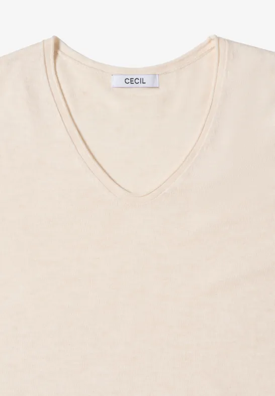 Kuscheliger Pullover oat milk beige melange