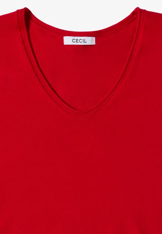 Kuscheliger Pullover fiery red