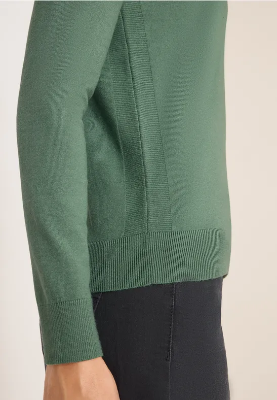Gezellige trui highland green melange