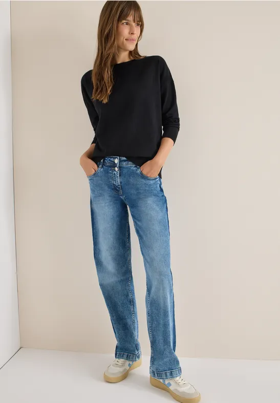 Pullover mit Strukturdetail Black