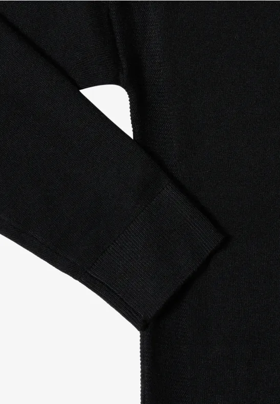 Pullover mit Strukturdetail Black