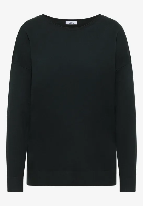 Pullover mit Strukturdetail ink green