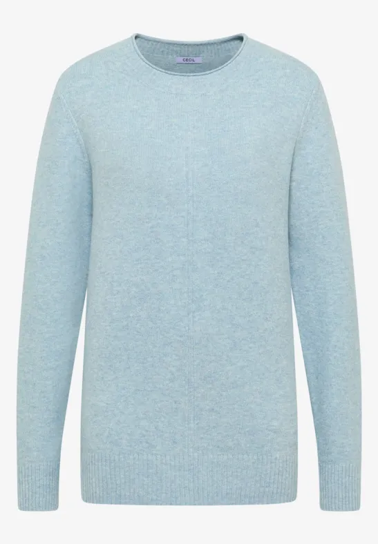 Kuscheliger Pullover faded blue melange