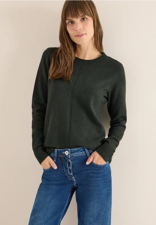 Kuscheliger Pullover active khaki melange