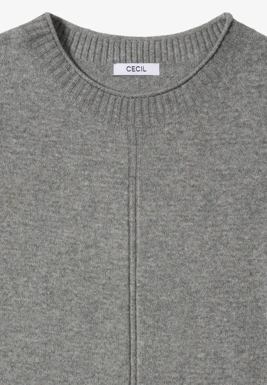Sweter sporty grey melange