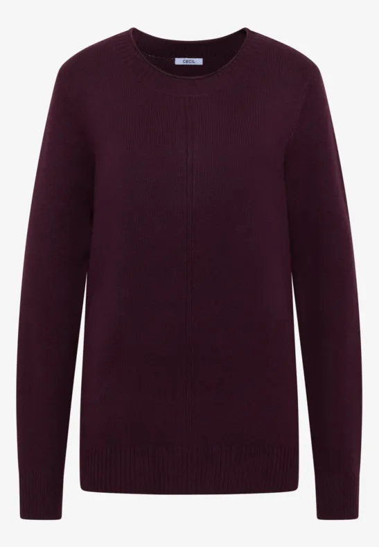 Sweter eggplant red