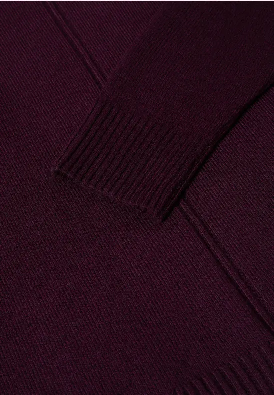 Sweter eggplant red
