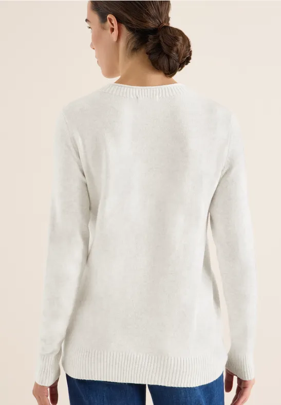 Sweter eggshell melange