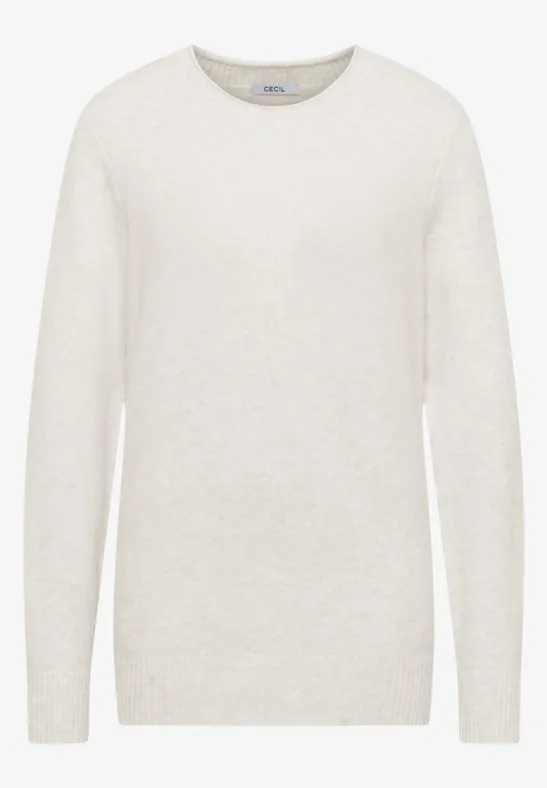 Sweter eggshell melange