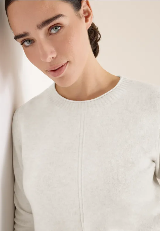 Sweter eggshell melange