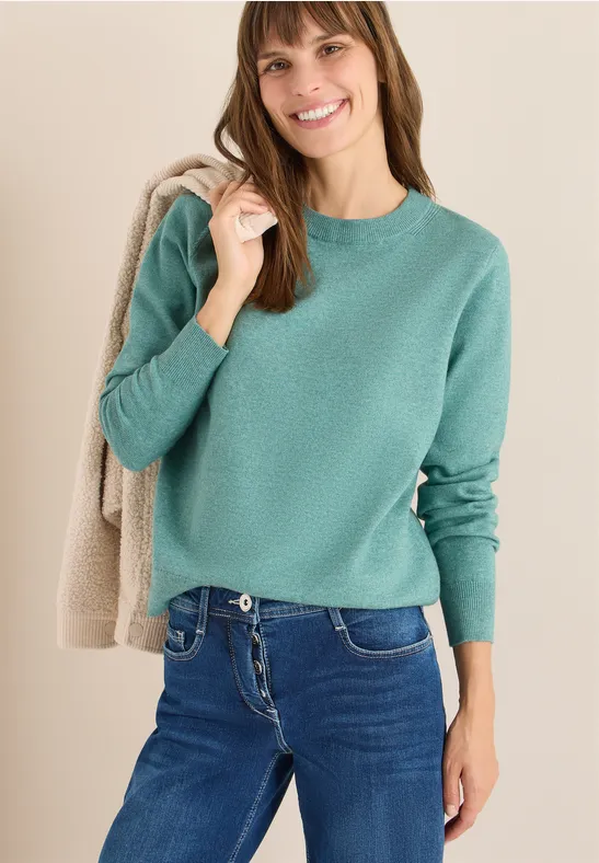 Kuscheliger Pullover conifere green melange