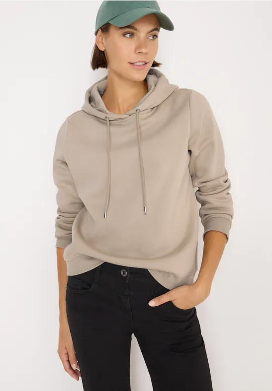 Kapuzensweatshirt silvery beige
