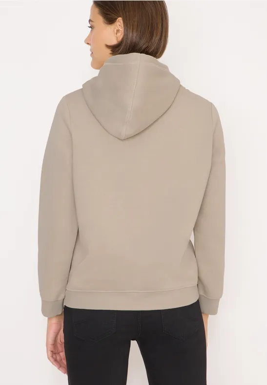 Kapuzensweatshirt silvery beige