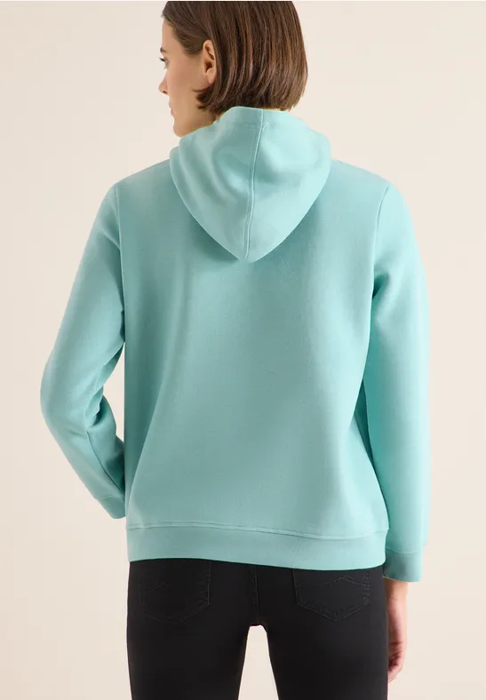 Sweat à capuche sea foam blue