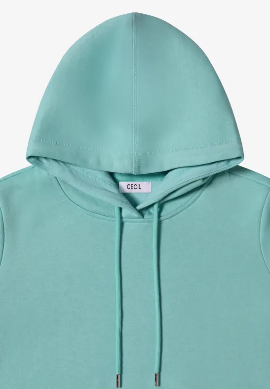 Sweat à capuche sea foam blue