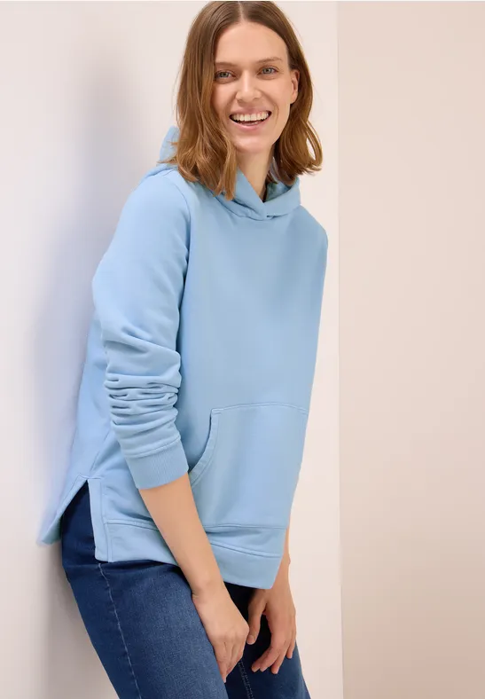 Garment dyed Hoodie light sky blue