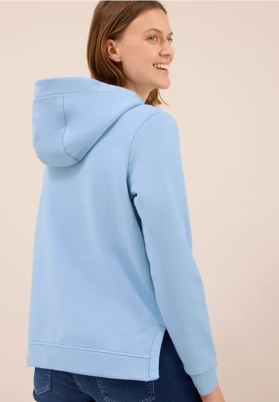 Garment dyed Hoodie light sky blue