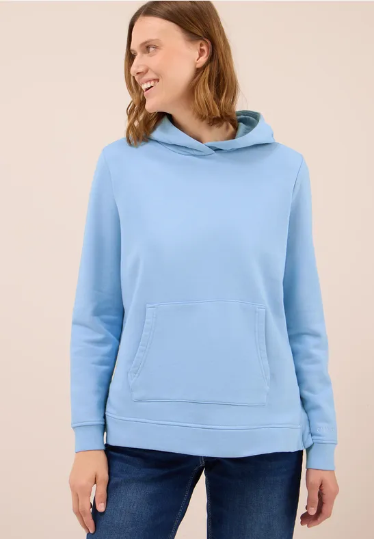 Garment dyed Hoodie light sky blue