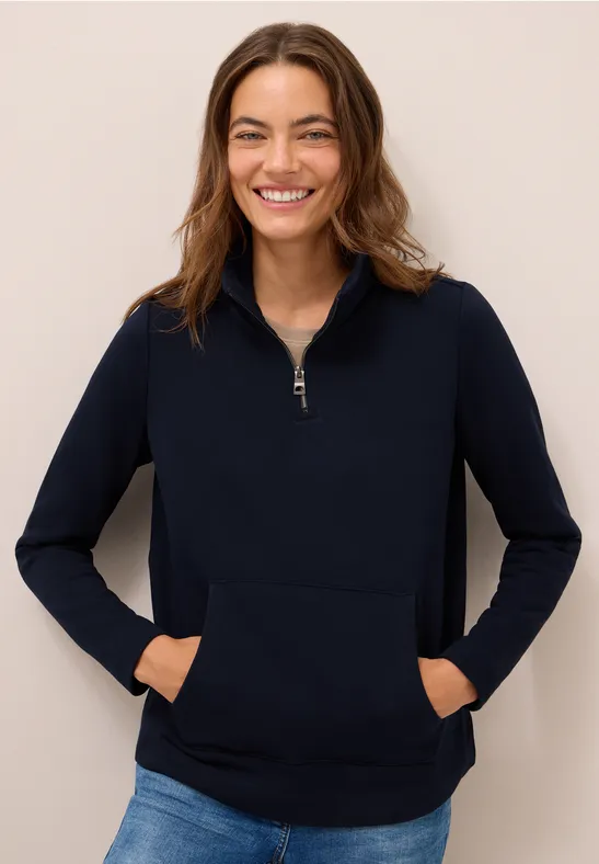 Sweatshirt mit Zipper urban dark blue