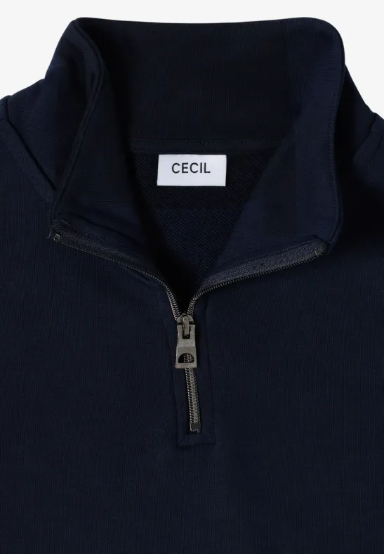 Sweatshirt mit Zipper urban dark blue