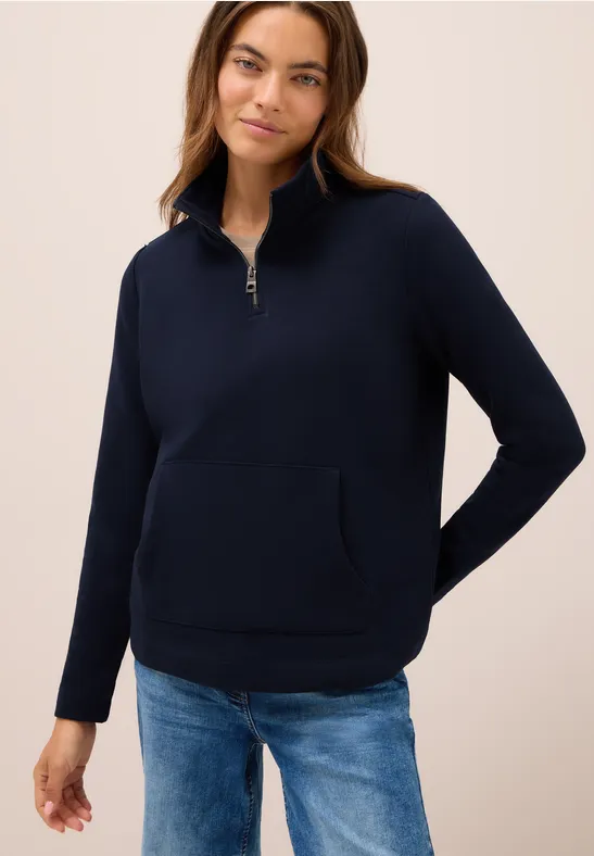 Sweatshirt mit Zipper urban dark blue