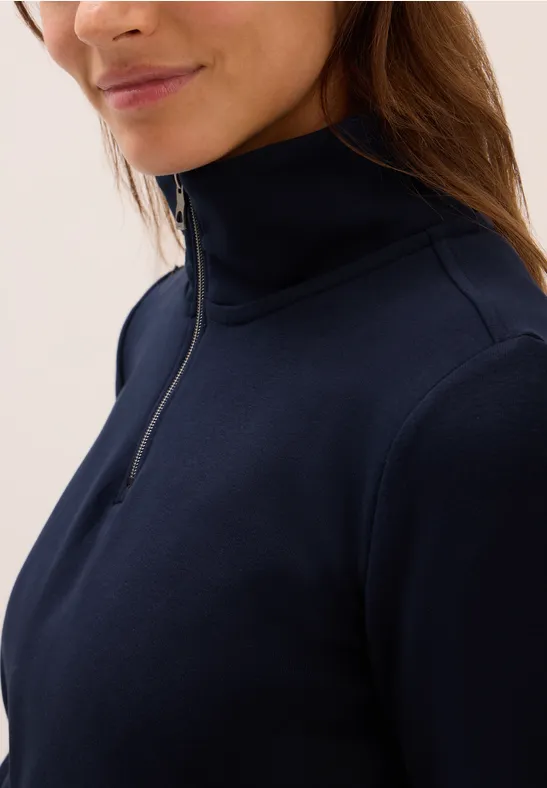 Sweatshirt mit Zipper urban dark blue