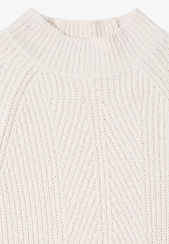 Turtleneck Chenille Pullover light greige