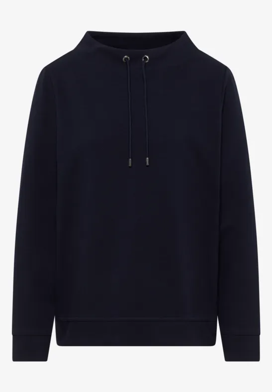 T-shirt structuré Funnel Neck urban dark blue